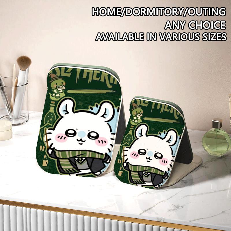 Chiikawa Slytherin Gương Trang Điểm Gập Đa Năng, Phù Hợp Dùng Văn Phòng Du Lịch