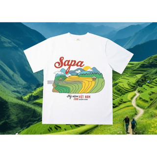 Áo thun Sapa Du lịch Việt Nam unisex nam nữ, from oversize và babytee chất thun cotton