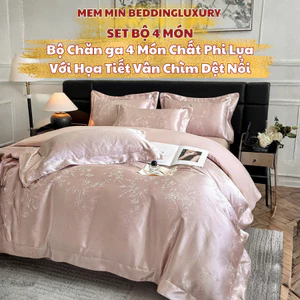 Bộ chăn ga gối phi lụa mang phong cách cổ điển, sang trọng cực xinh với tông màu hài hòa - Memminbedding