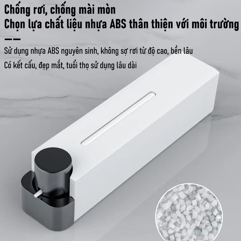 Bình Đựng Xà Phòng Treo Tường 500ml - Không Khoan, Có Thể Tháo Rời, Tiện Lợi Sang Trọng Cho Phòng Tắm