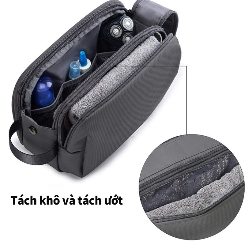 Túi Đựng Mỹ Phẩm Du Lịch - Sức Chứa Lớn, Nhiều Ngăn, Chống Nước, Đựng Đồ Vệ Sinh Cá Nhân Tiện Dụng