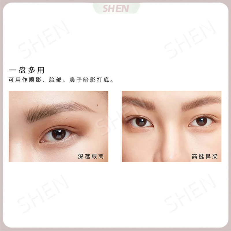 D.G  MAYCHEER Bột Lông Mày Ba Màu Mượt Phấn Mũi Phấn Mắt Đường Viền Bảng Ba Trong Một Chống Thấm Nước Không @ -