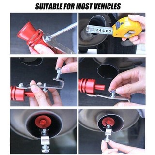 Còi turbo gắn ống pô xe hơi xe máy Còi Gắn Ống Pô Xe Hơi،Lắp đặt dễ dàng kẹp،Làm đẹp cho ống xả xe hơi, xe máy