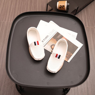 Bé Trai Loafers Trẻ Em Giày Thường Ngày Cho Trẻ Tập Đi Vừa Lớn Trẻ Em Phong Cách Anh Thời Trang Mềm Mại Slip-on Cổ Điển Loafers Mùa Xuân Mới Moccasins