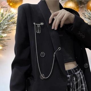 [PCW-T] Kim Loại sel Pin Dây Xích Thổ Cẩm Dành Cho Nữ Phù Hợp Với Áo Sơ Mi Ve Áo Pin Quần Áo Phụ Kiện Món Quà Trang Sức