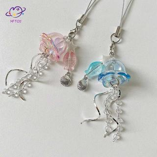 HFTOY Oril Dream Jellyfish - Móc Khóa Hình San Hô trong suốt, Thiết Kế Marine Life