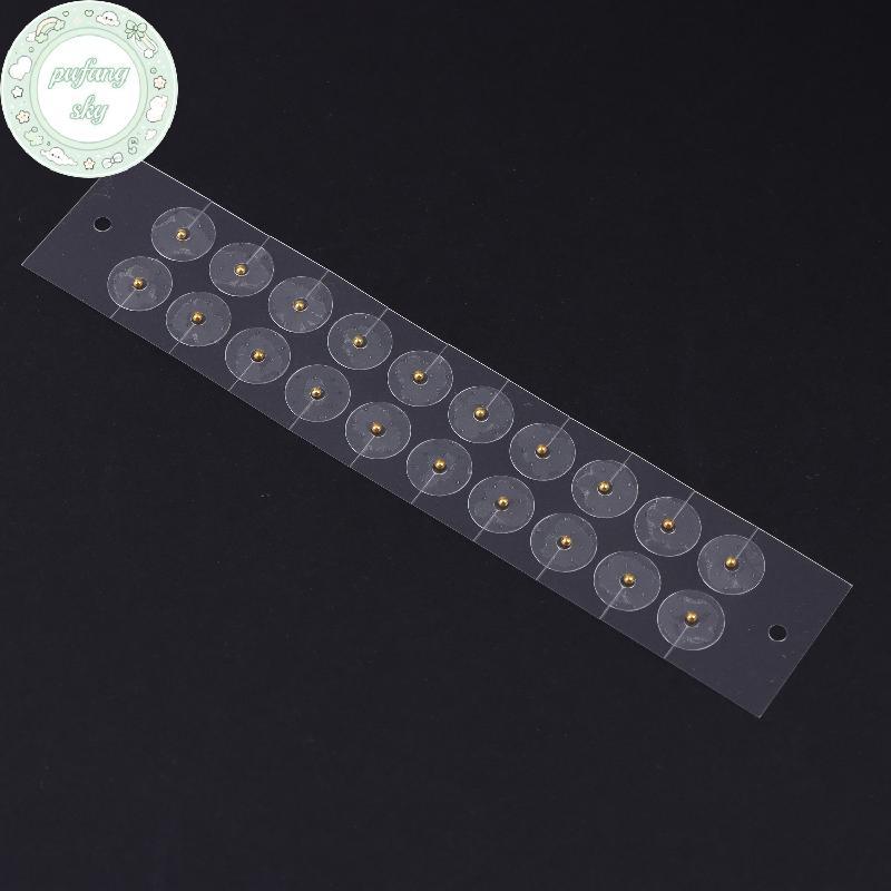 PUSKY 100 Chiếc Tai Đính Hạt Miếng Dán Auriculotherapy Thoáng Khí Bấm Tai Báo Chí Hạt Miếng Dán Stier Bấm Huyệt Hạt Miếng Dán VN