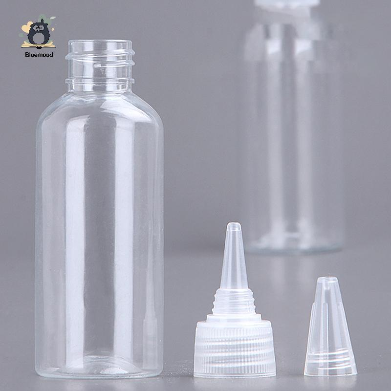 [Bluemood] Chai nhỏ giọt bóp nhựa 10-200ml Nắp vít trong suốt Hộp đựng dầu lỏng Mới