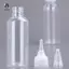 Chai nhỏ giọt bóp nhựa 10-200ml Nắp vít trong suốt Hộp đựng dầu lỏng Mới