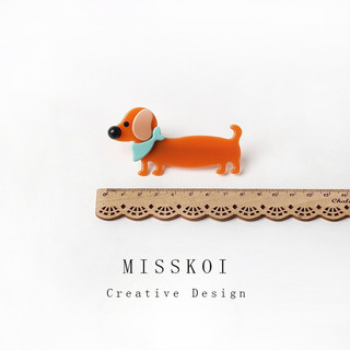 MISMEMO Kẹp tóc hình chihuahua kiểu Hàn Quốc - Made from acetate cao cấp, phụ kiện thời trang cho tóc