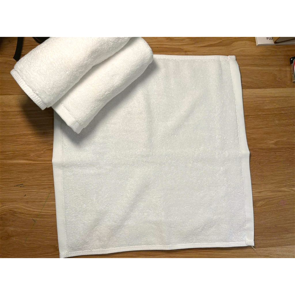 Set 15 Khăn Mặt Vuông Cotton Trắng 34x34cm  – Mềm Mại, Không Xù Lông, Dùng Gia Đình & Spa