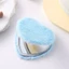 Gương cầm tay du lịch FAVORITEGOODS, Gương trang điểm sang trọng có túi Mini gấp, Gương mỹ phẩm thanh lịch hai mặt di động dành cho sinh viên