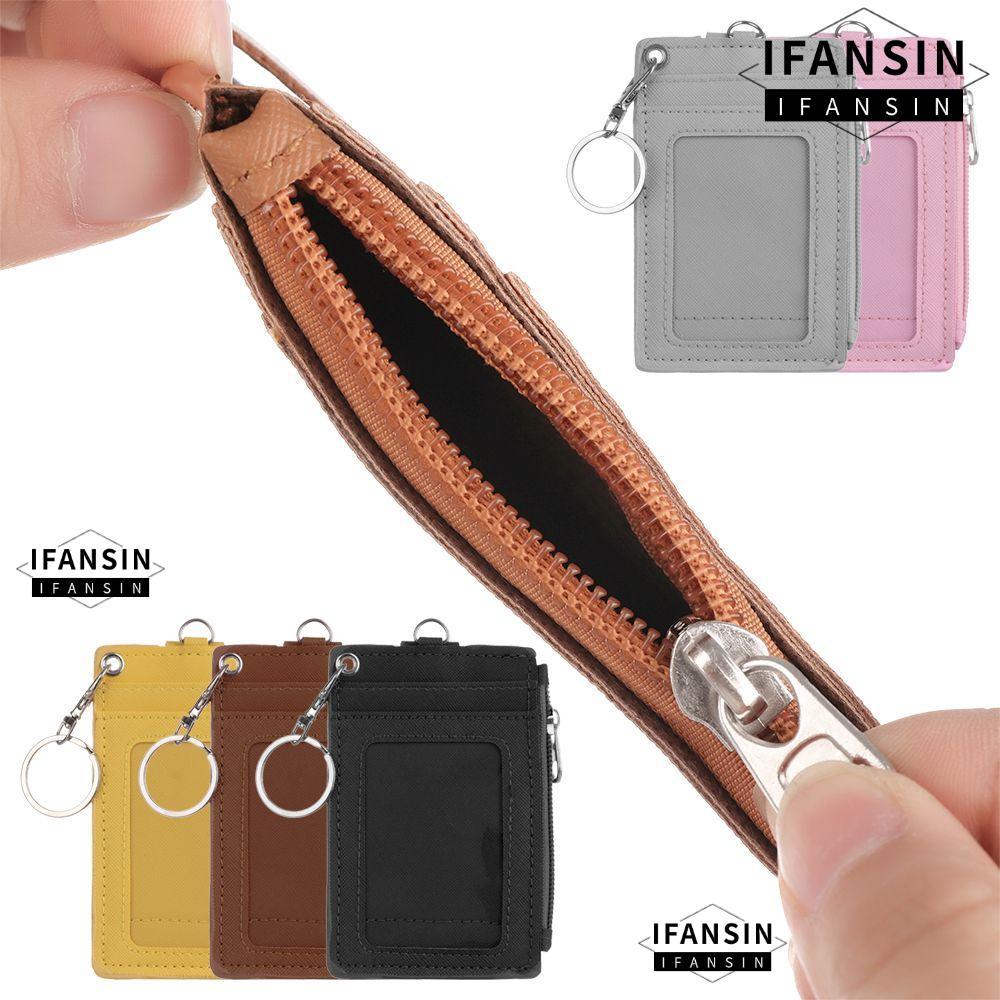 Ví đựng thẻ ID IFANSIN Da PU Ví doanh nghiệp di động