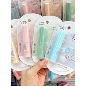 Lô Trọn Hộp 24 Miếng Tám Cốc Dưỡng Ẩm Son Dưỡng Môi Nuôi Dưỡng Dưỡng Ẩm Không Màu Nam Nữ Dưỡng Ẩm Thu Đông Chăm Sóc Môi Miệng Dầu
