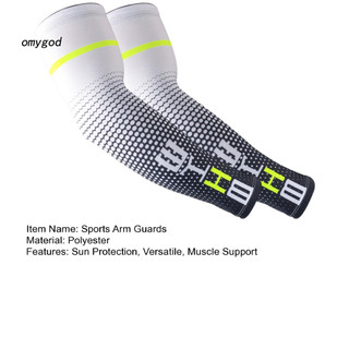 OMG Sports Arm Guards Tay nén tay chất lượng cao Tay áo bảo vệ tia cực tím cho nam nữ – Bao phủ hình xăm thoáng khí Chống nắng cho xe đạp thể thao ngoài trời