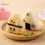 TRTR Khuôn Sushi Onigiri Cơm Bóng Thực Phẩm Báo Chí Hình Tam Giác Máy Làm Sushi Khuôn Bộ Sushi VN