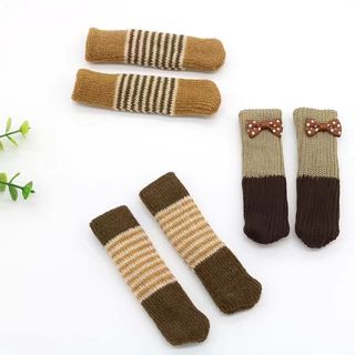 Bàn ghế lót bảo vệ chân dày dệt kim, chống trơn trượt, giảm tiếng ồn, đôi