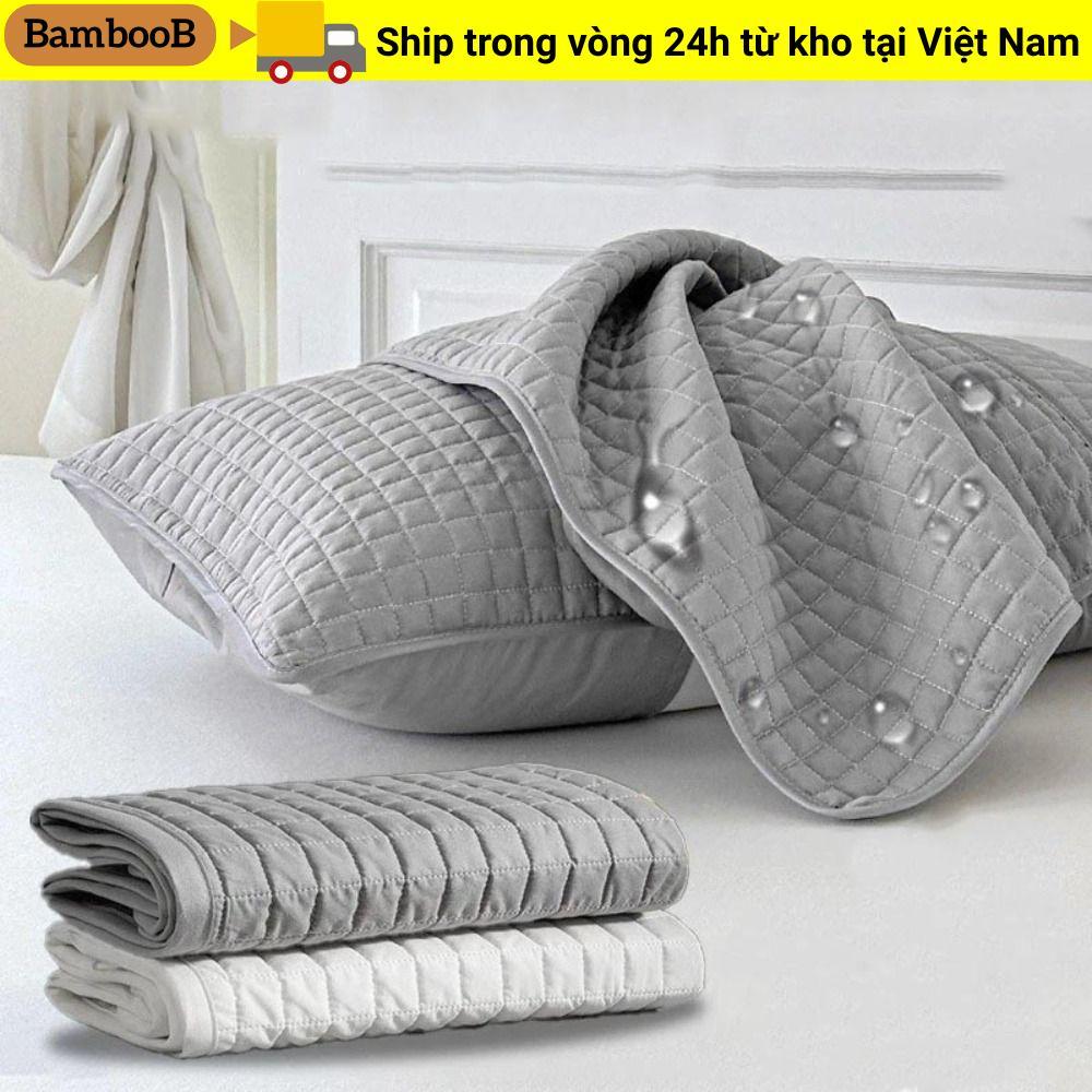 Tấm bảo vệ gối BAMBOOB, Vỏ gối dầu chống nấm đầu, Lớp cách ly chống thấm nước Bảo vệ lõi gối bông