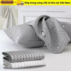 Tấm bảo vệ gối BAMBOOB, Vỏ gối dầu chống nấm đầu, Lớp cách ly chống thấm nước Bảo vệ lõi gối bông