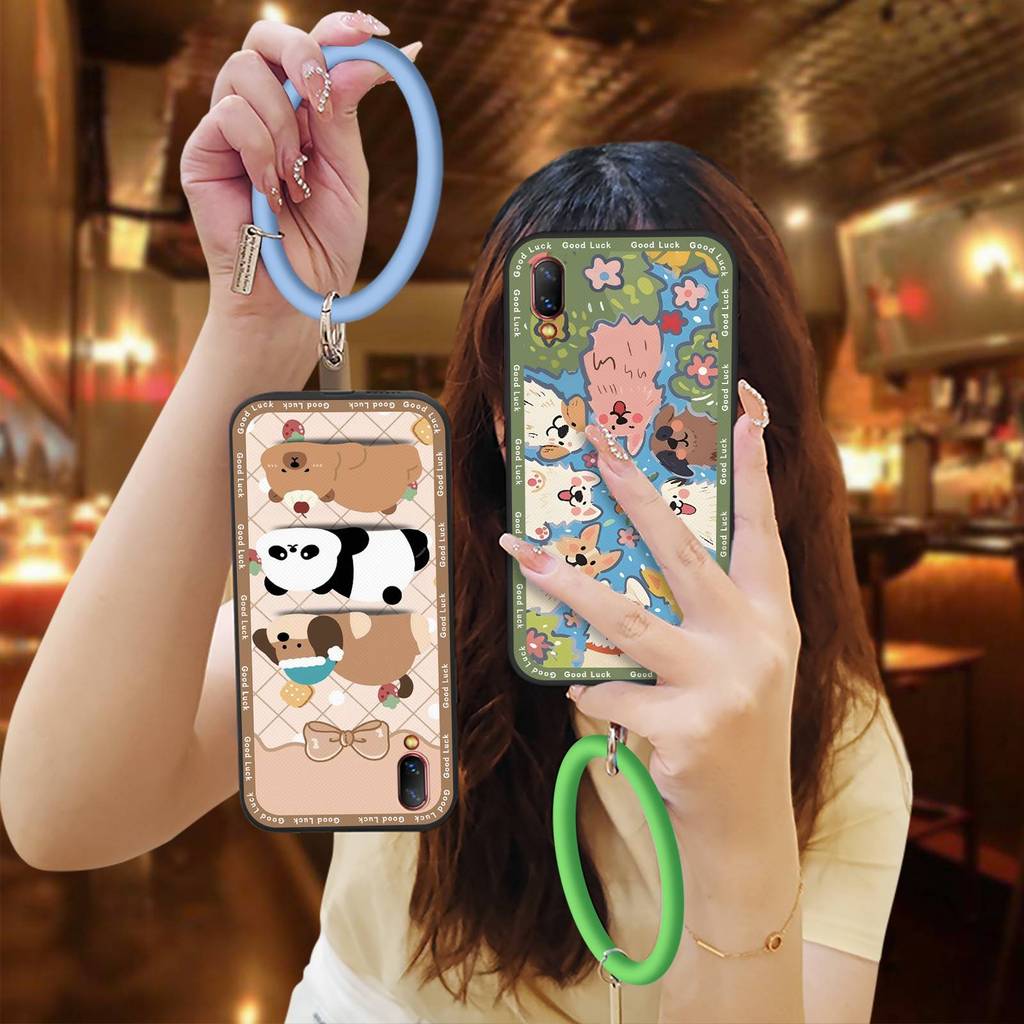 Tản nhiệt Ốp Điện Thoại Chống Bụi Bẩn Cho VIVO NEX S Bảo Vệ Chống Thấm Nước Màu Trơn Sáng Tạo Cá Tính Vòng Tay Dễ Thương Thanh Niên Chống Va Đập Ốp Lưng Vui Nhộn