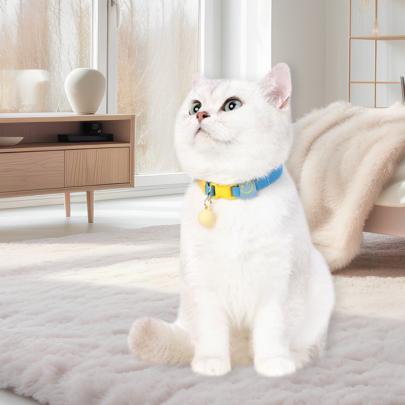 HamshMoc Cat DIY Co Giãn Cổ Phụ Kiện Có Thể Điều Chỉnh Mềm Mại Thoải Mái Kích Thước Cổ 20-30cm Cho Trong Nhà / Ngoài Trời