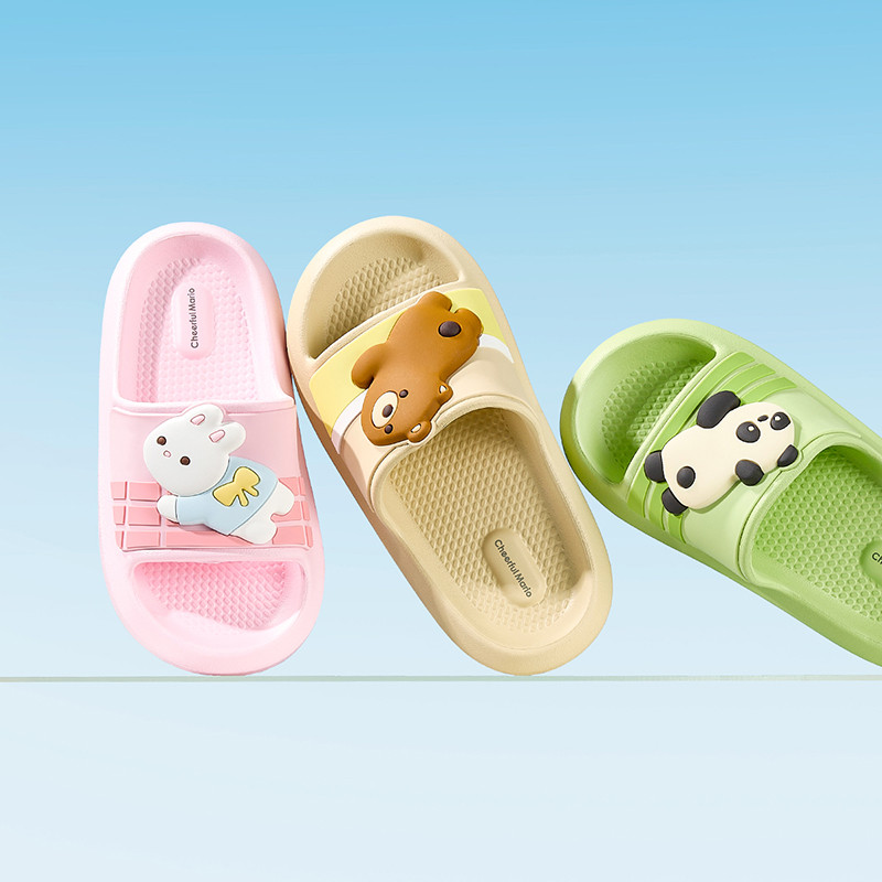 Cheerful Mario Dép EVA chống trượt động vật hoạt hình cho trẻ em – Gấu nhỏ, Thỏ, Gấu trúc
