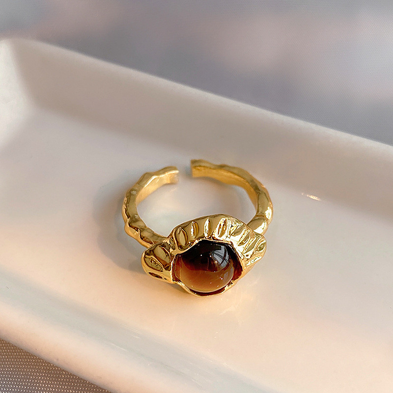 Nhẫn hổ mắt mở điều chỉnh, thiết kế vintage độc đáo, món quà sang trọng cho nữ