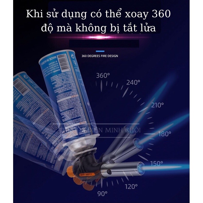 Đèn Khò Ga Cầm Tay Flame gun, đầu khò ga tự động, den kho ga,khò hàn,Khò gas mini,đèn khò gas,đèn khò ga 2 nòng,đầu khò
