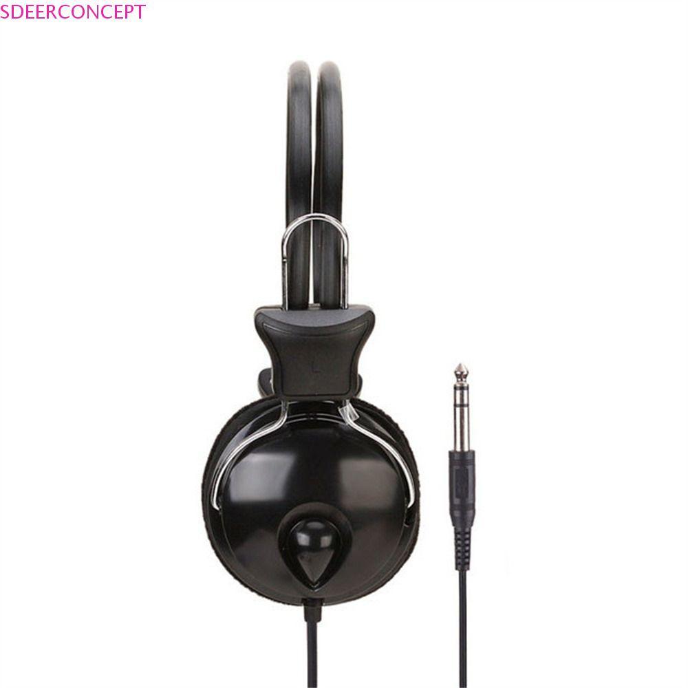 SDEERCONCEPTNR Tai nghe nhạc Handfree Đàn Piano điện màu đen Đàn Guitar điện có dây Tai nghe có dây