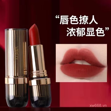 Son môi VIBELY Mousse phổ biến Lâu trôi Không dễ phai Không dễ dính Cốc làm trắng Matte Son môi phù hợp với mọi trận đấu