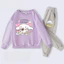 Cinnamoroll Hoạt Hình Trẻ Em Áo Khoác Và Quần Mồ Hôi Bộ Trang Phục Thể Thao Thông Thường Quần Áo Hai Mảnh