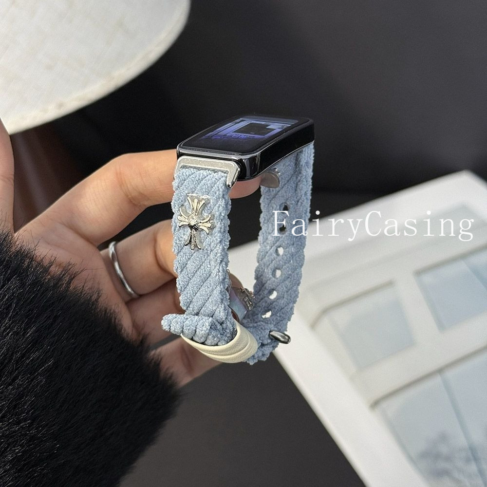 Dây đeo vòng vải nhung mới cho Huawei Band 11 10 9 8 Vòng đeo tay NFC cho Huawei Watch Fit 3 4 / 4Pro Dây đeo thay thế