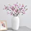 CATIYAHA Hoa Giả, Màu Gradient Hoa Mộc Lan Nhân Tạo Dài 60cm, Đồ Trang Trí Hoa 6 Đầu Thiết Kế Chất Liệu Lụa Cảm Ứng Cảm Ứng Thân Hoa Nhân Tạo Trang Trí Bàn Nhà