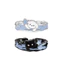 Nhẫn chó mèo JUNYUE88US, Nhẫn ngôi sao cặp đôi hoạt hình Puppy, Hợp kim có thể điều chỉnh dễ thương Ngày lễ tình nhân