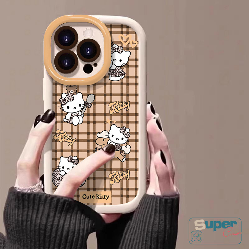Ốp Lưng Cho Vivo Y100 Y18 Y21 Y28 Y03 Y20i Y100i Y15A Y02 Y28 Y22 Y91 Y15S Y03T Y36 Y18S Y15 Y02T Y17S Y12S Y12 Y27 Y17 Y20 Sanrio Kitty Mèo Và Ngựa Trojan
