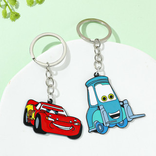 Disney Cartoon Anime  Lightning McQueen Toy Keychain Cute Red Car Jewelry Pendant Keying Acessories for Fans Friend Gift