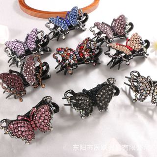Kẹp Tóc Hình Bướm Cho Người Lớn Với Kim Cương Giả - Phụ Kiện Tóc Thu Đông SKG2