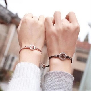 ✅ Trong Kho ✅ dệt Hai người Vòng đeo tay Quà tặng tình bạn Dây tay hướng dẫn sử dụng cặp đôi Vòng tay cảm ứng rung cặp đôi bằng dây cao su nhỏ, phù hợp làm quà kỷ niệm tình yêu và ngày lễ tình nhân