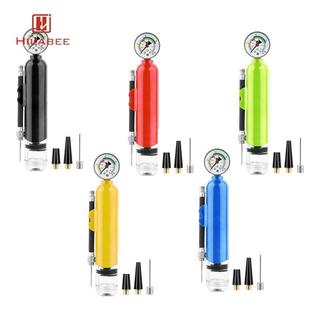 Máy bơm bóng HILABEE có đồng hồ đo áp suất, thiết kế nhẹ và chống nước, phù hợp cho bóng rổ và bóng đá