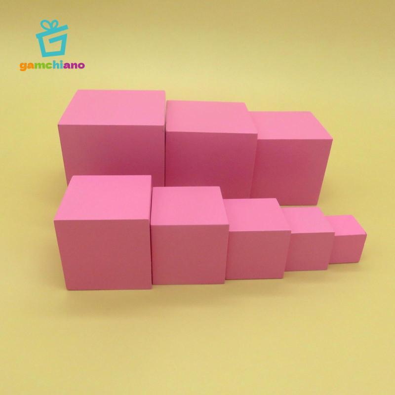 Gamchiano Montessori Tháp Hồng Học Tập Đồ Chơi Giáo Dục Kỹ Năng Thiết Thực Cho Trẻ Em