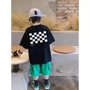 Hàng Mới, Áo Thun Ngắn, Phong Cách Nam, Dành Cho Trẻ, Mùa Hè, Có In, Hợp Xu hướng, Baju Budak Kanak