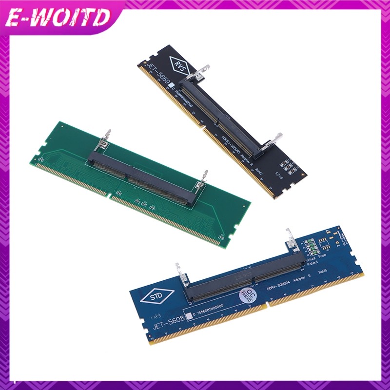 E-woitd DDR3 DDR4 DDR5 Laptop SO-DIMM Sang Máy Tính Để Bàn Adapter Thẻ Bộ Chuyển Đổi Bộ Nhớ RAM Kết Nối Adapter HNVN