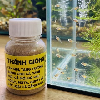 Thức Ăn Cho Cá Cảnh, Cá To, Cá Thủy Sinh, Dùng Cho Cá Mới Nở, Cá Con và Cá Bột Cám Thánh Gióng Đạm Cao Hạt Mịn