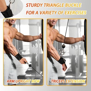 1 Vòng Đeo Tay Cho Máy Cáp, Đệm Neoprene Có Thể Điều Chỉnh, Một Kích Thước Phù Hợp Với Tất Cả, Dây Đeo Cổ Tay Thể Dục Cho Nam Nữ