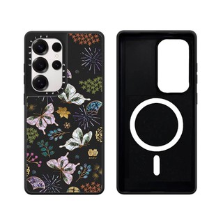 Từ Bướm Nhánh Gương Cứng Phone Case Dành Cho Samsung Galaxy S25 24 23 UItra S25 24 23 Plus Vỏ Bảo Vệ Chống Sốc