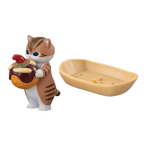 [BTF] Nhật Bản BANDAI Cat Frandi Takoyaki Dress Up Modeling Capsule Toy mofusand Octopus Cat Đồ trang trí N5DE
