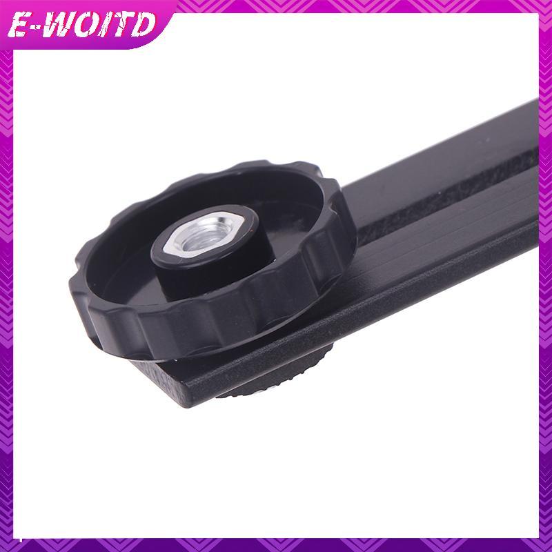 E-WOITD Dual Camera Mount Tripod Braet Camera Flash Braets Thanh mở rộng với vít 1 / 4 "cho máy ảnh Đèn LED đứng Micro E-WOITD
