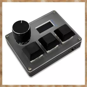Bàn phím tùy chỉnh có dây 3 phím Blue Switch Bàn phím chơi game OSU có núm màn hình RGB Copy Paste Shotcut Bàn phím