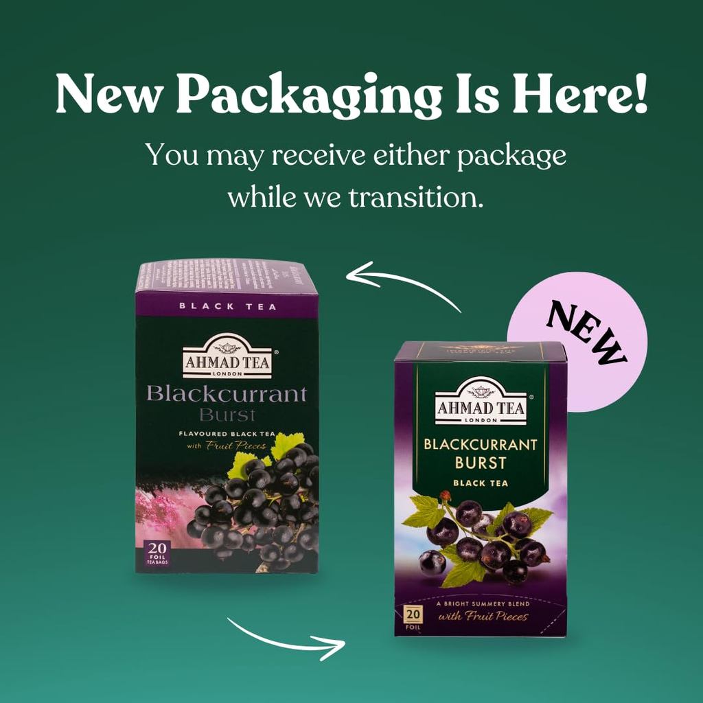 Trà Ahmad Nho Đen 40g Hương Vị Blackcurrant Đậm Đà, Tinh Tế Và Lôi Cuốn