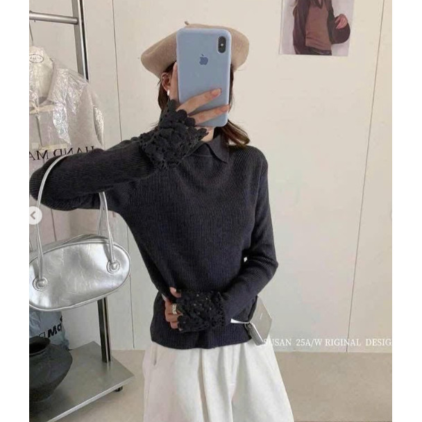 ÁO POLO LEN TAY REN HOA THIẾT KẾ NHÀ S.U.S.A.N 2066S